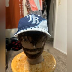 Vintage MLB Tampa Bay Devil Rays “triple blue/ white” hat 90s